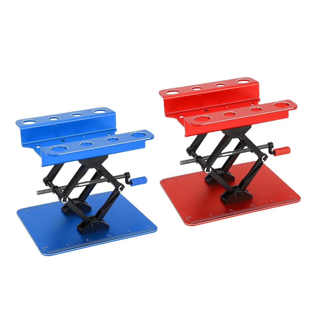 RC Car Repair Work Stand 2.36 Inch to 5.51 Inch Manual Lift Lower Workstation with Anti Slip Pad for