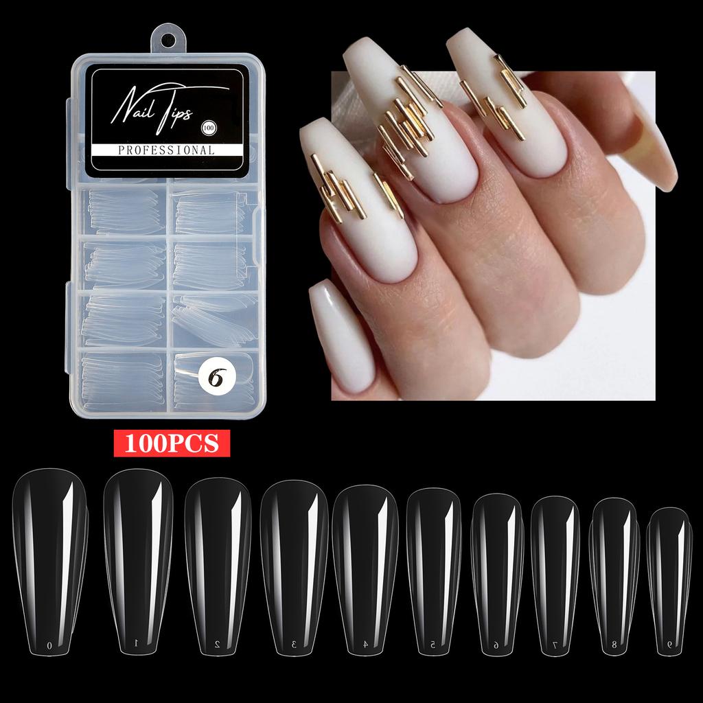 Nail Art Patch Patch Ultradünnes und nahtloses Fertigprodukt Abnehmbarer transparenter Vollaufkleber Erweiterte Box mit künstlichen Nägeln