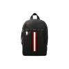 Red And White Striped Color Block Leather Chest Bag Men Bags Black 6227996