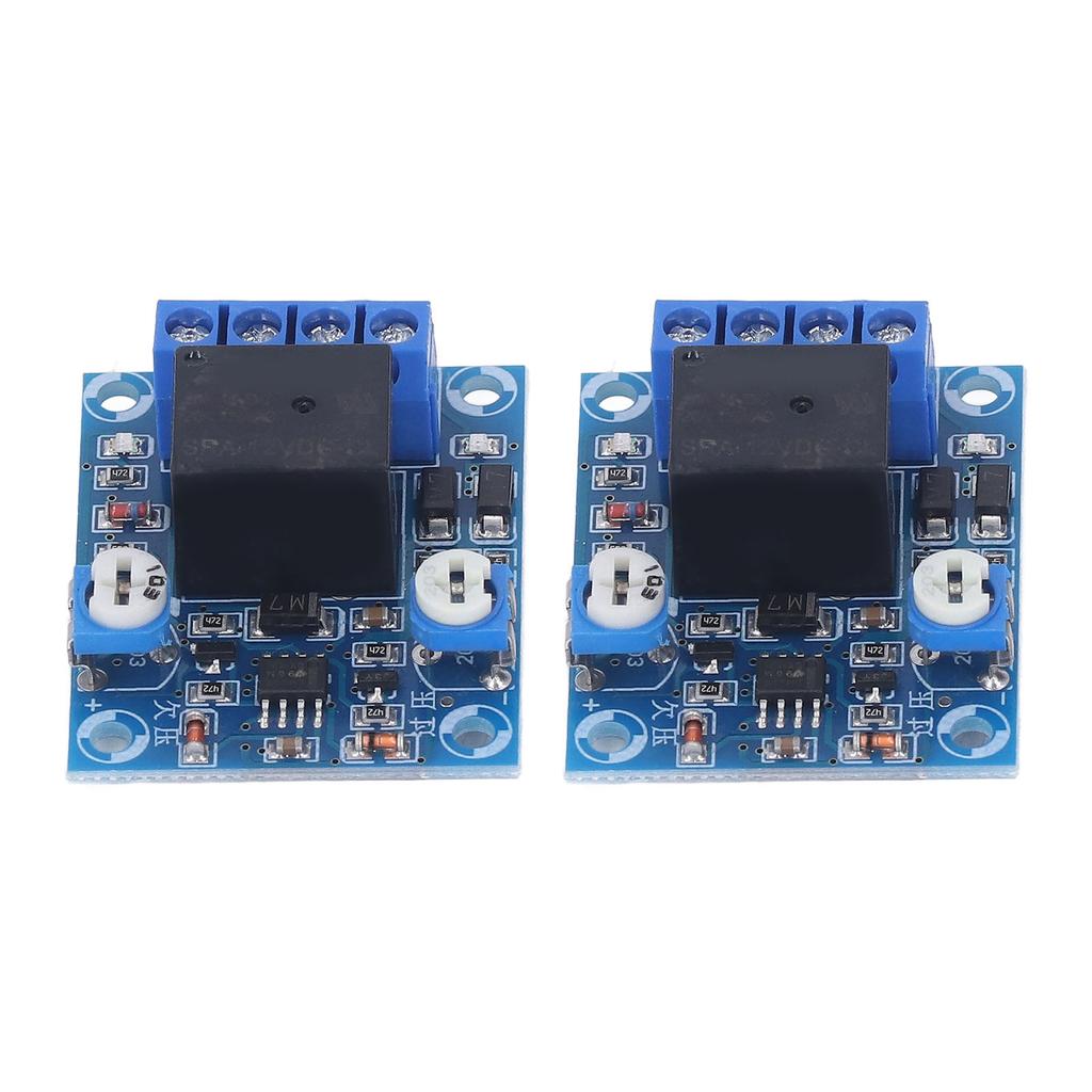2PCS 12V Battery Undervoltage Control Board Power Off Protection Switch Module Knob Adjustment
