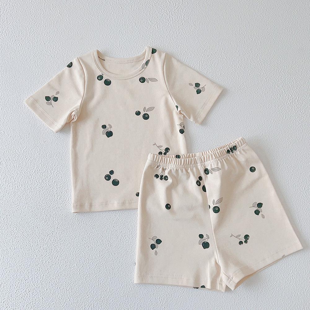 XG Kids' Summer Cotton Pajama Set - Short Sleeve Homewear for Children