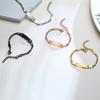 Bracelet pour Bébés et Enfants, Bracelet à Chaîne en Acier Inoxydable Maillons Réglables sans Nom, Cadeau d'Anniversaire pour Fille Garçon Enfants