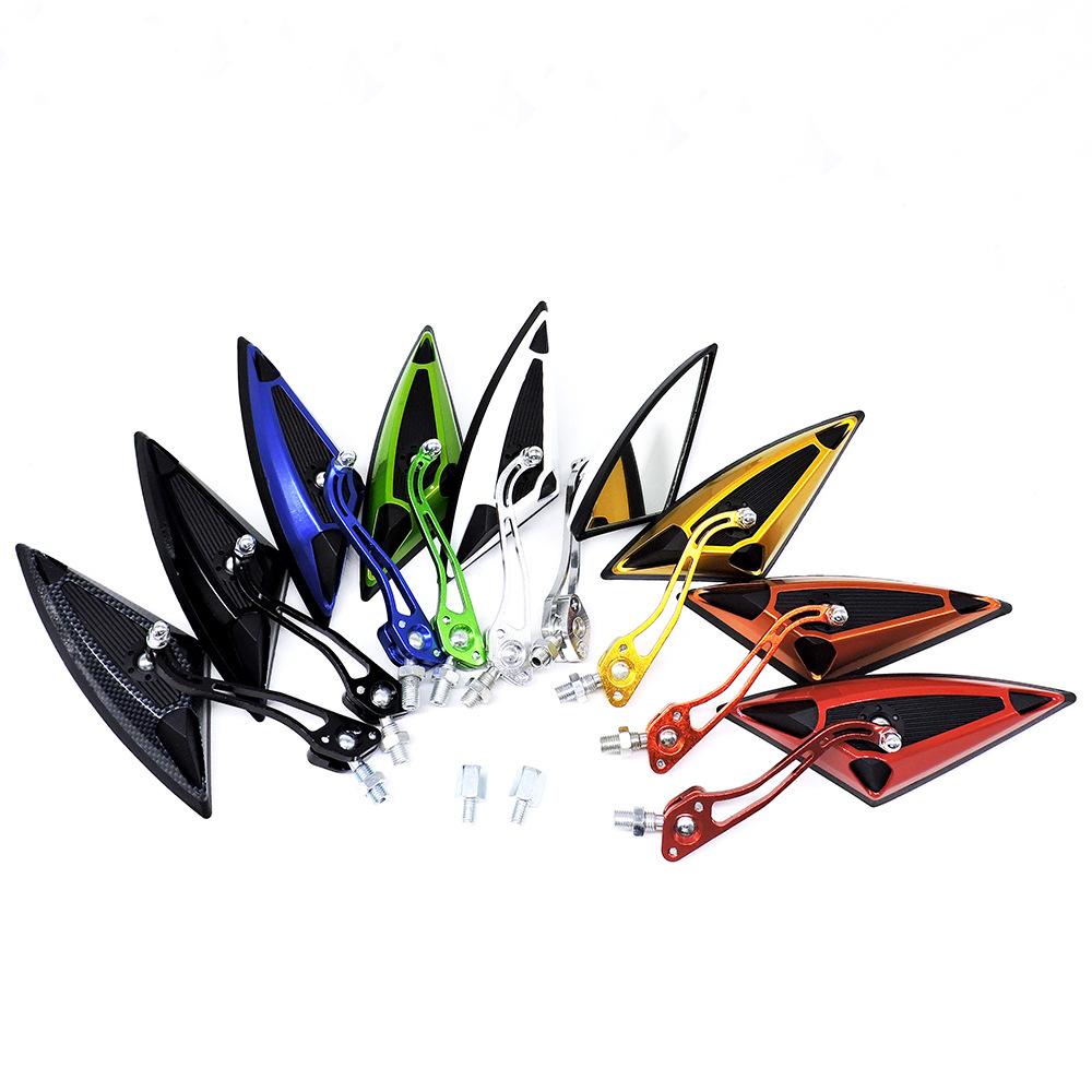 Kolip 1 Pair Motorcycle Rearview Mirror Reversing Auxiliary Side Mirrors Universal M10 Screw Modified Accessories
