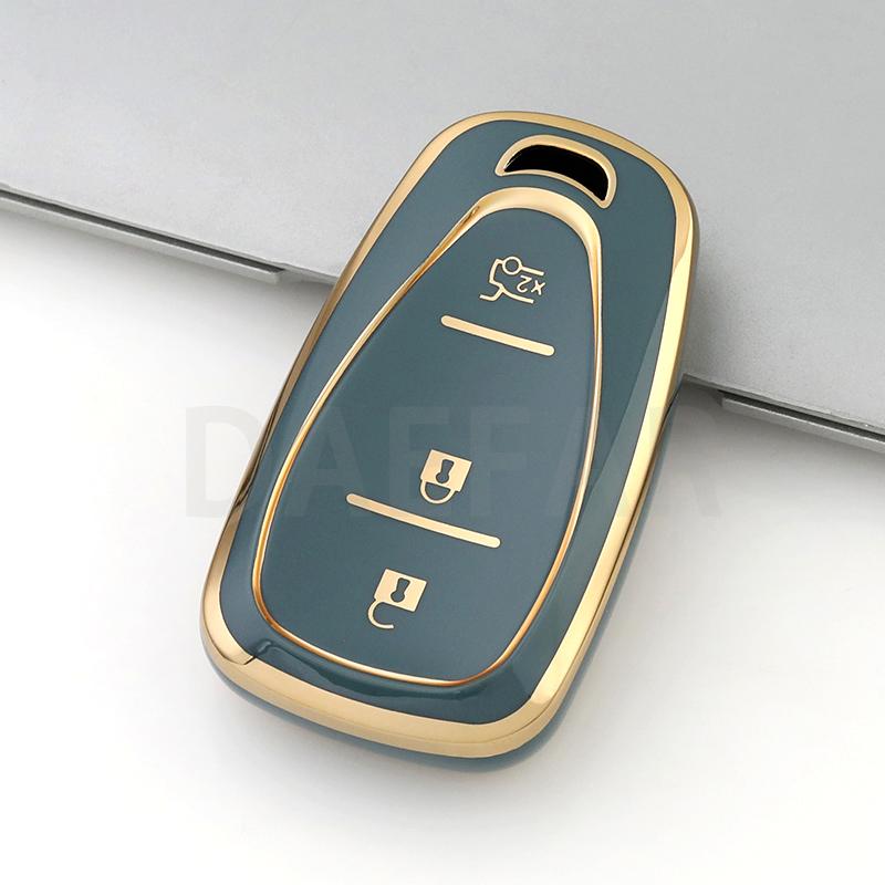 3 Buttons TPU Car Remote Key Case Cover for Chevrolet Onix Turbo Cruze Orlando Trax Tracker Trailblazer Equinox Malibu Bolt