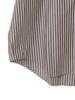 Beams Men's Striped Easy Mini Regular Collar S/S Shirt, Brown, Size M