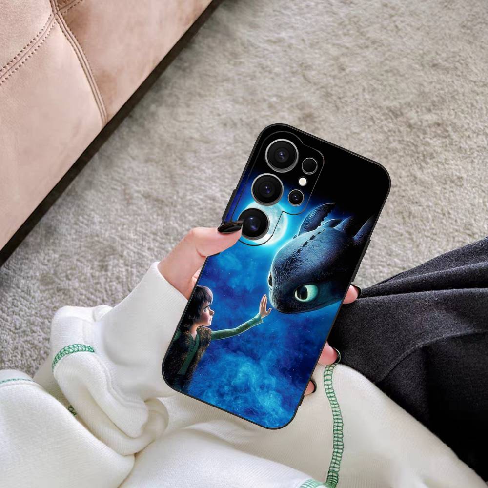 

Lovely Couple Toothless Fury Dragon Phone Case For Samsung S 24 Fe 25 Ultra Plus 20 Lite 21 30 22 23 24 22 Ultra 5G Fundas Samsung S25