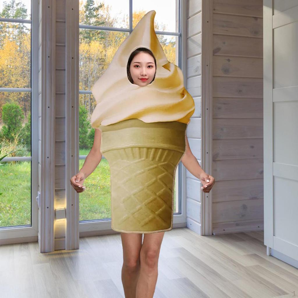 Halloweenský kostým zmrzliny Oblečení Dekorace Oblékání na karnevalovou tematickou párty