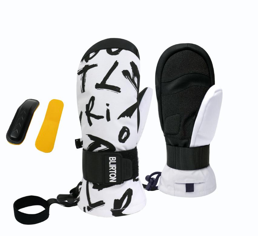 

Детские зимние двухслойные водонепроницаемые горнолыжные перчатки 2024 года: Износостойкий и теплый Small