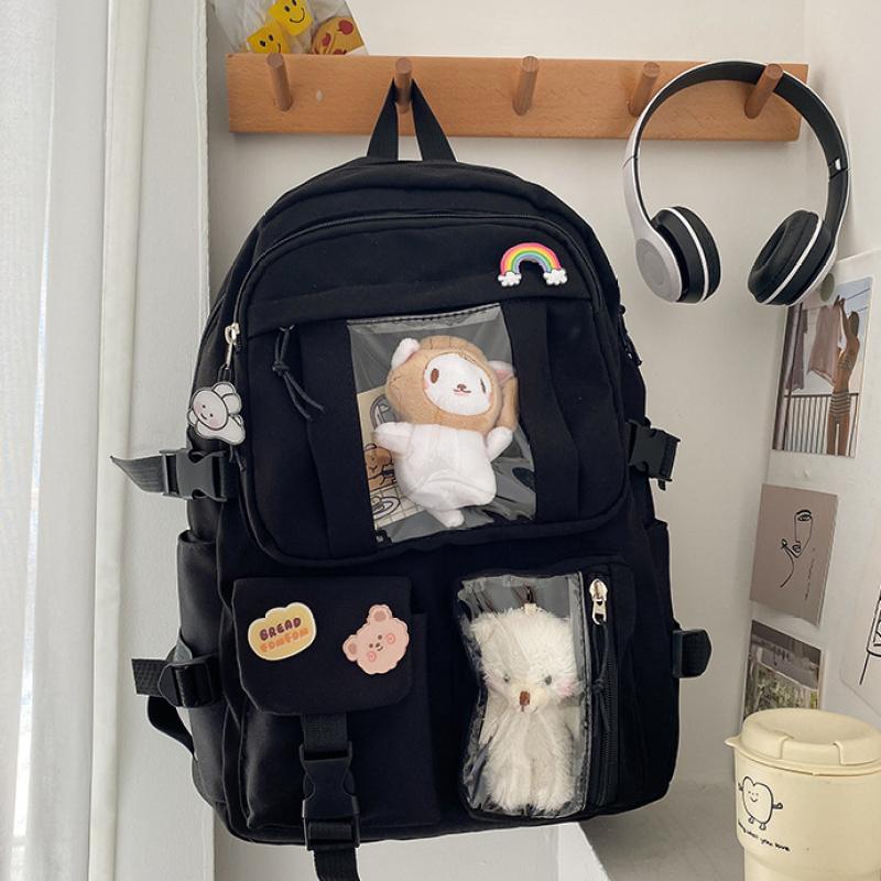 Cartoon Bear Backpack Cute Student Backpack Computer Bag