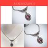 Collana Ciondolo Pipistrello Vampiro Gotico Vittoriano Con Cristallo Viola Per Donna