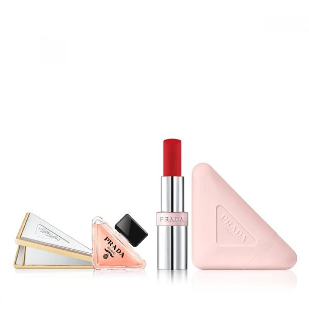 Prada New Paradox HAnd Cream And Glow Balm Duo  +doublemirror + Paradox 7ml NEW PARADOX HAND CREAM/[NEW] U022 Berry