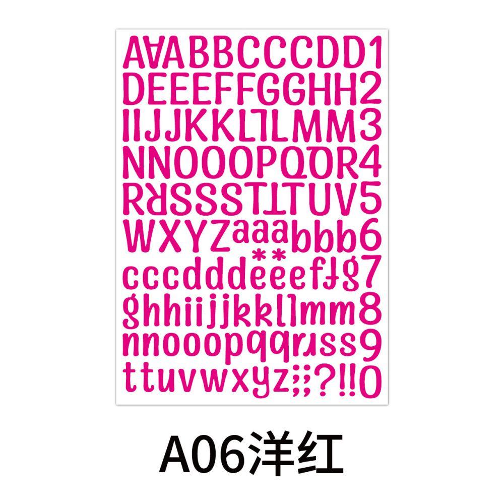 2Pcs 26 Alphabet A-Z Planner Stickers Waterproof Colorful Creative Diy Pvc Letter Number Sticker For Kids Cup Laptop