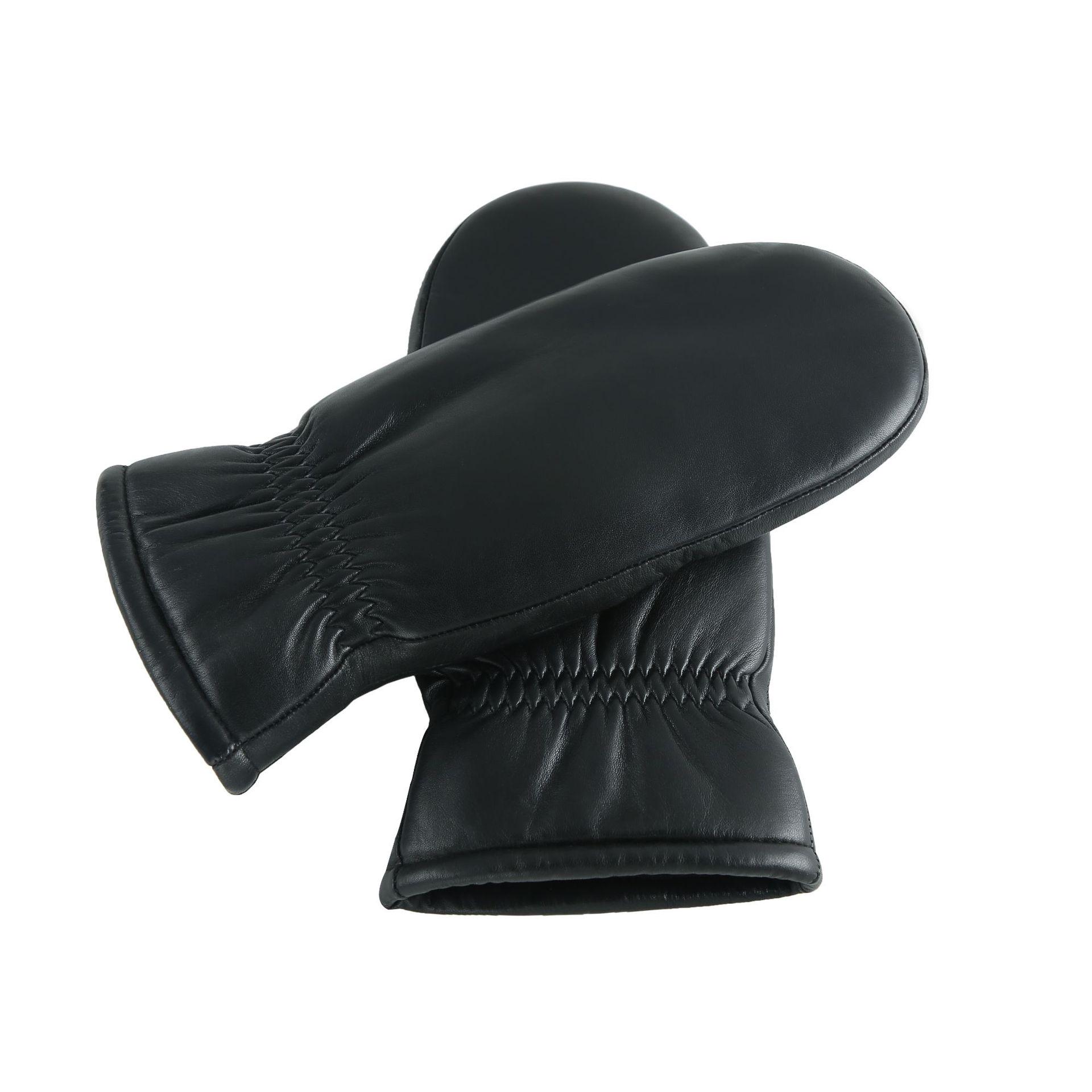 

Men s Genuine Leather Shearling Lined Gloves - Thick, Windproof Winter Design Extra Large чорний