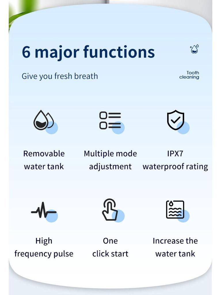 Portable Electric Water Flosser for Oral Cleaning and Descaling