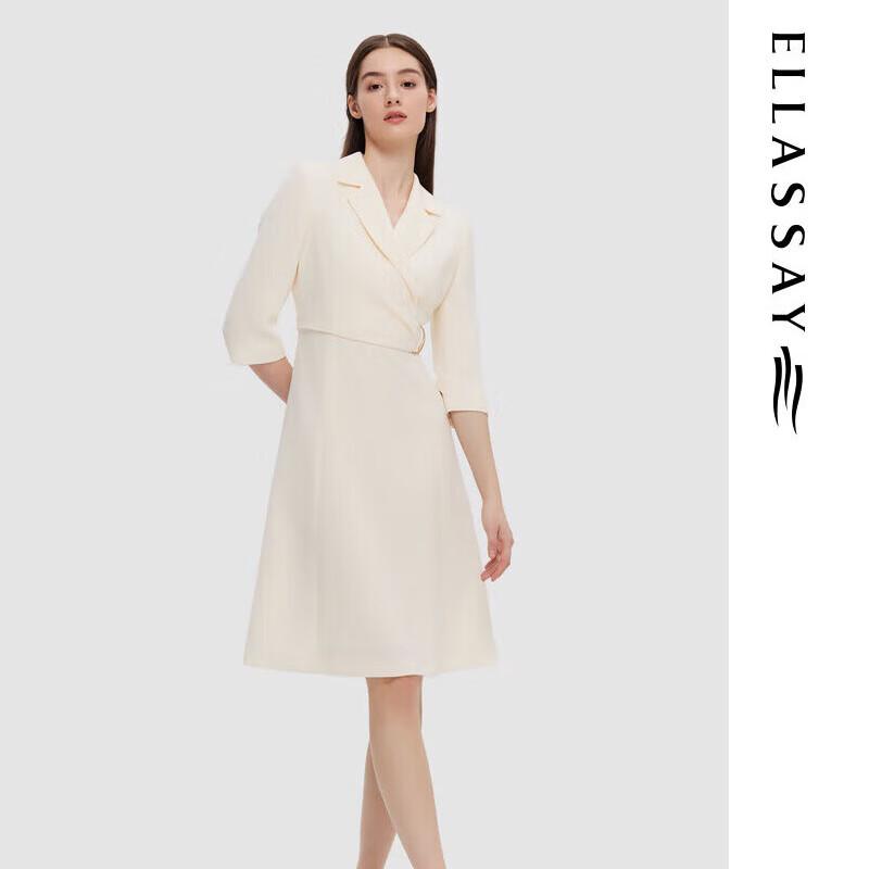 

ELLASSAY Women s Spring/Summer Commuter Lapel Blazer Dress L