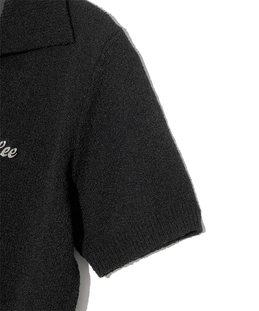 LEE Women'S Open Collar Knit Black