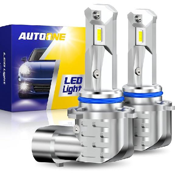 AUTOONE H1 LED Bulb, 800% Brighter, 5 Min Quick Tall, 20 Years Lifespan, No Flicker, 99% Compatibility, Pack Of 2