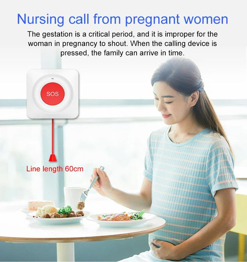 SOS Alarm Button for Elderly - WiFi Remote Control Via Tuya App