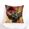 K-Kamado T-Tanjiro Office Cushion Pillowcase Car Cushion Cover45X45CM Lumbar Pillowcase Sofa Pillowcover