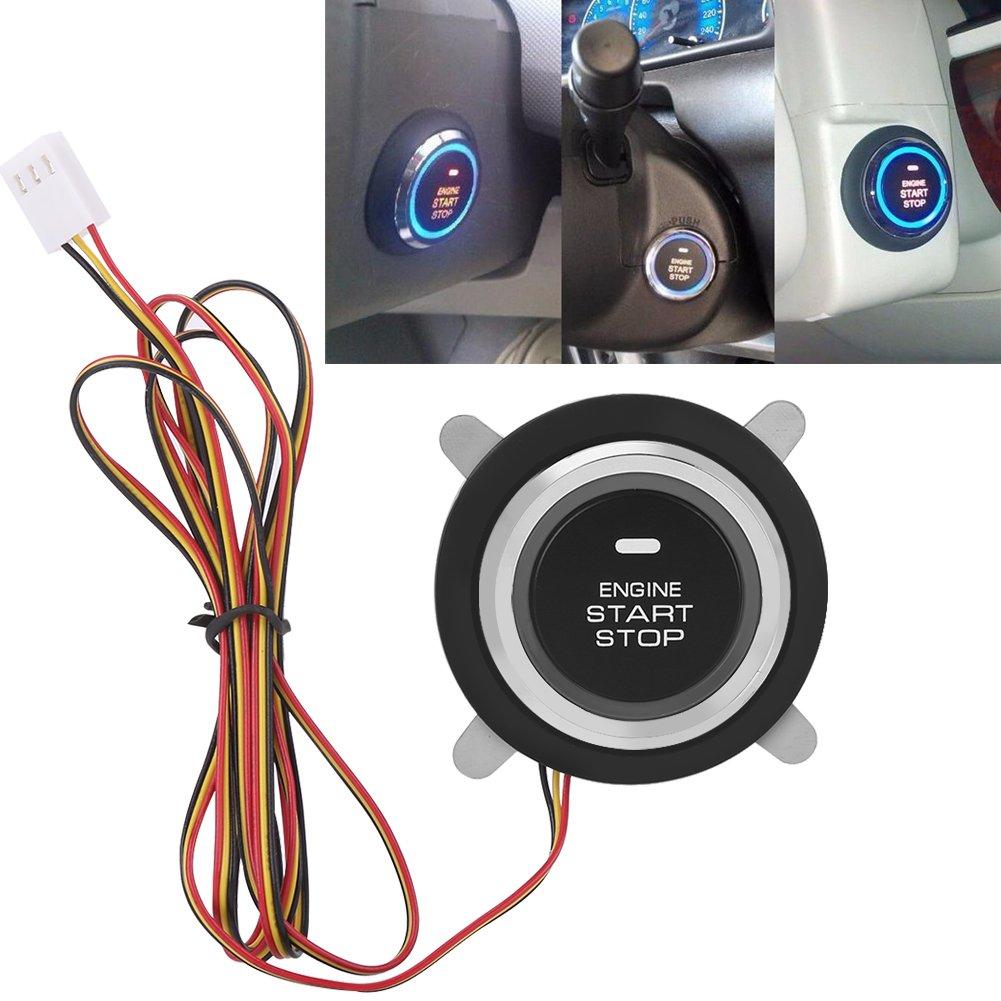 12V Car Engine Push Start Stop Button Ignition Remote Starter