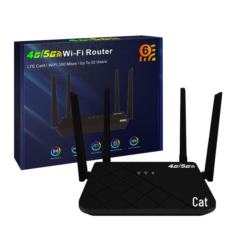 4G WiFi6 Router with SIM, 300Mbps, Single Ethernet Port - Malaysia, Myanmar, Vietnam CPE108.