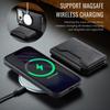 Magsafe Leather Flip Wallet Phone Case For iPhone 17 Air 17 Pro Max 2 In 1 Detachable Card Slots Cover Hoesje Coque Etui Bag