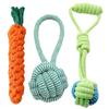 Durable Teething Rope Knot Toy for Small & Medium Dogs - Cotton Pet Toy for Training