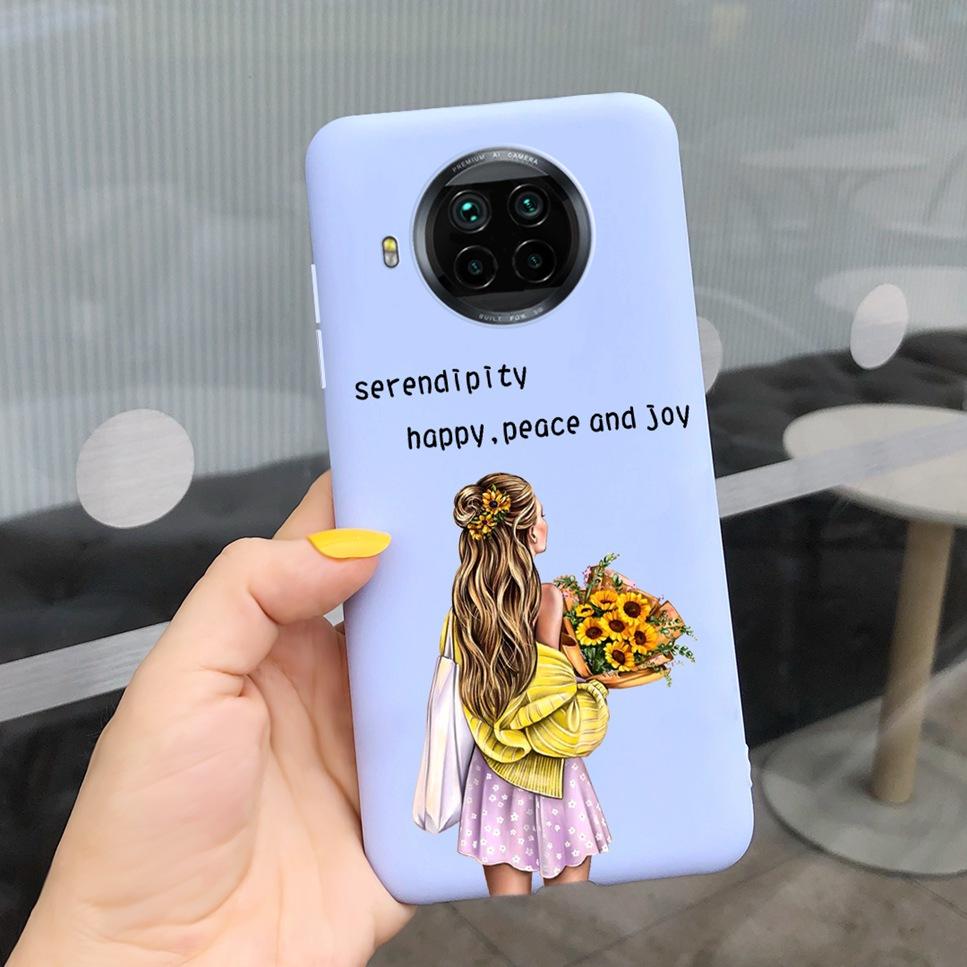 ForXiaomi Mi 10T Lite Case Cute Cartoon Cat Painted TPU Silicone Back Cover For Xiaomi Mi 10T Lite 5G 10Tlite Phone Case Funda