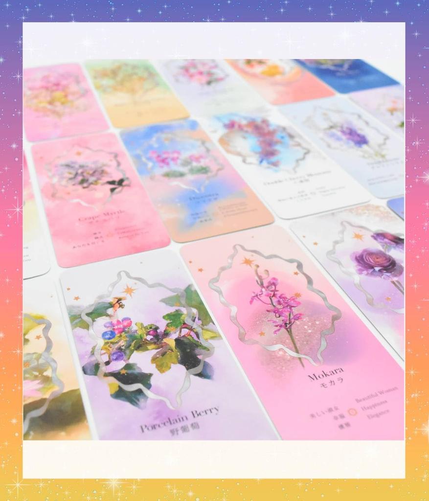Flower Message Oracle Cards, Blossom, with Japanese Instructions, Oracle Tarot Card Fortune Telling [Authentic]
