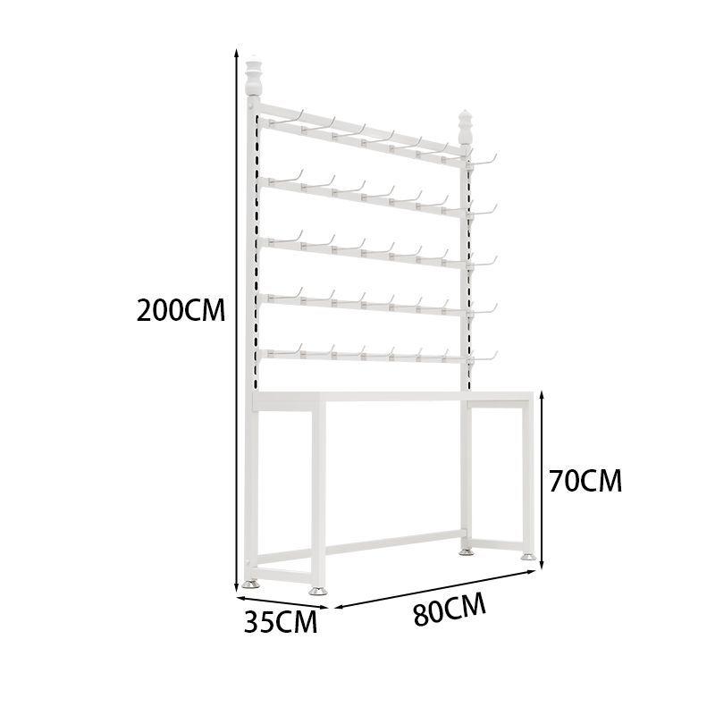 

Wall-Mounted Multi-Layer Jewelry Display Stand for Headwear, Pendants, and Earrings