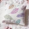 Feather Pattern Cushion Cover Premium Comfort Reversible Pillow Cove Two In One Design for Any Room  Car Interior