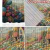 2D Flat Printing  2pcs Easter Garden with Bunny Light Filtering Popular Curtains Yarn Curtains Decorations Perfect for Study