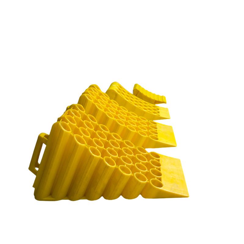 Anti-Roll Large PVC Truck Wheel Chock - Triangle Skid Stopper