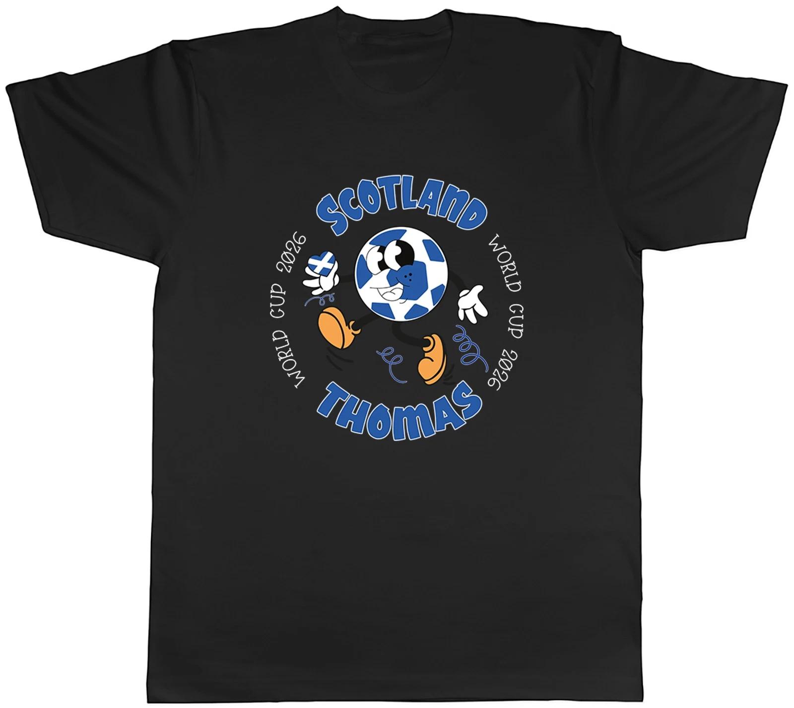 Personalised Scotland World Cup Heart Football Mens T-Shirt Tee Gift Top S