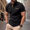 Summer Fashion Versatile Body Shirt Loose Men's T-shirt Men's Buttons Lapel Sports Polo Shirt Tops