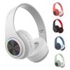 Wireless Over Ear Headset with Colorful Light Multifunctional Portable Headset for Workout Walking
