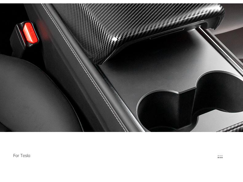 Tesla Model 3/Y/YL TPE Armrest Box Cover - Protective Center Console Interior Accessory
