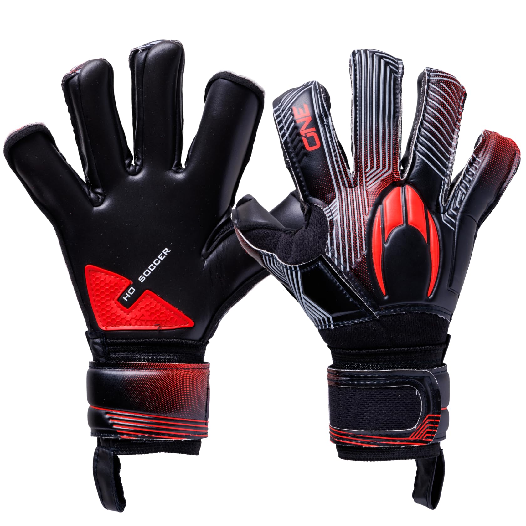 HO SOCCER Goalkeeper Gloves One Roll Negative Blade Red Shadow Size 6 (51.5187) чёрный