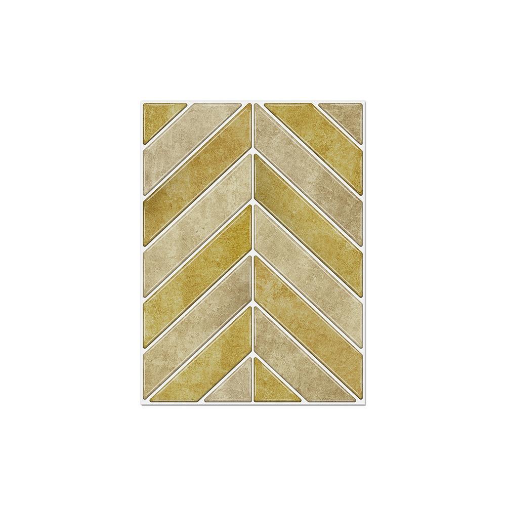 

Waterproof Tile Wall Sticker Multicolor Wall Decals New 3D Kitchen Wall Paper Home Decoration жовтий