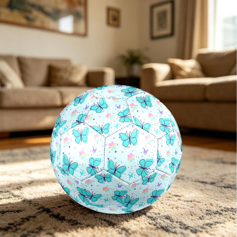 1PC Butterflies Stars Fantasy Soccer Ball Size 5 Football Machine Sewn Indoor/Outdoor Universal Football Gift W13