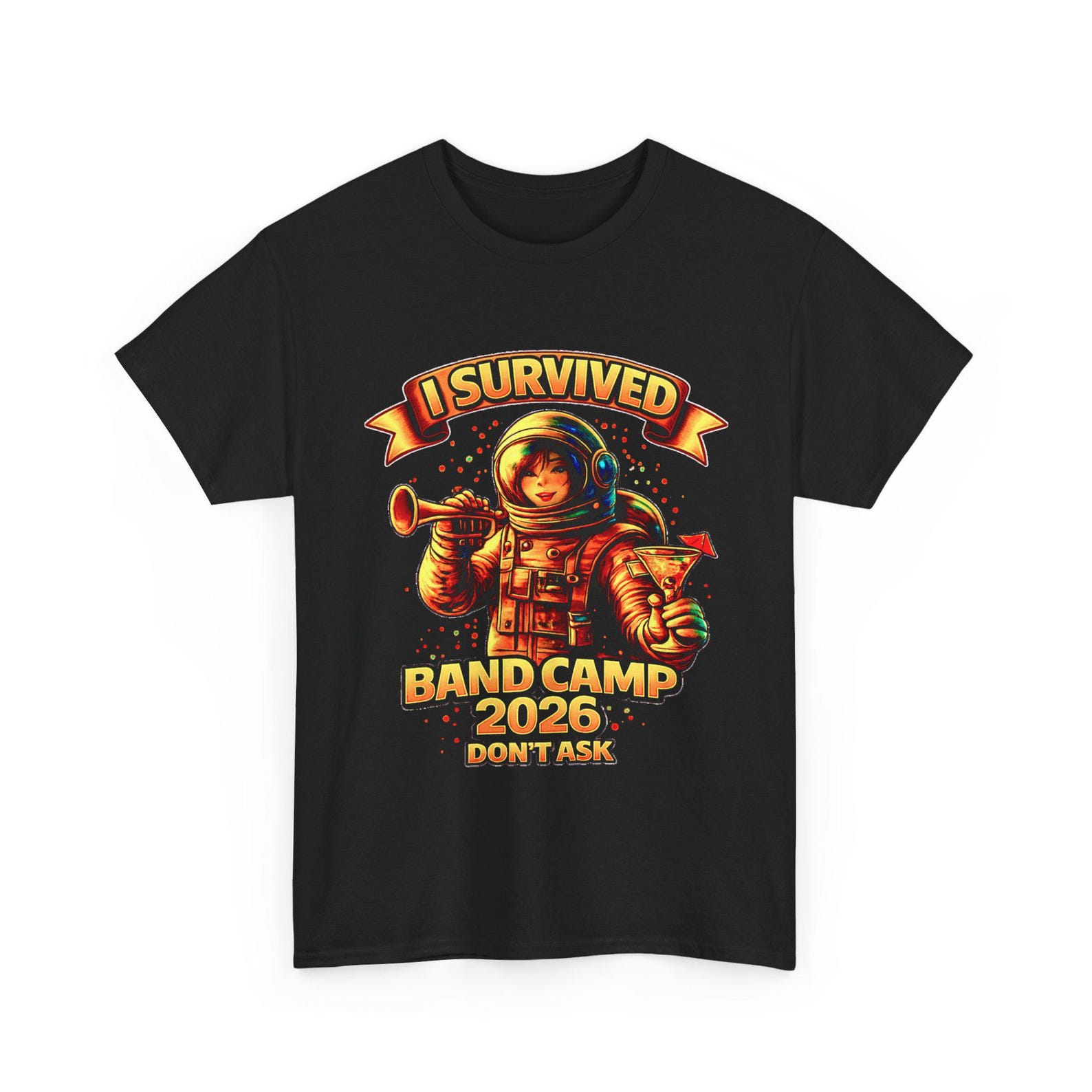 I Survived Band Camp 2026 Dont Ask OG T shirt,Funny Music Marching Band Tee,Band Camp Survivor Gift, S