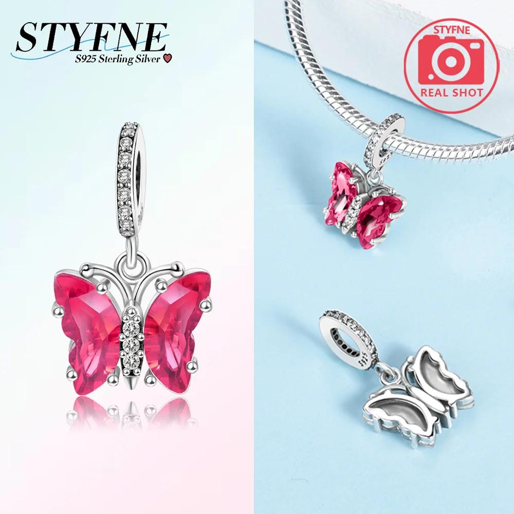 Charm Bead Charms Plata Originales Glass Butterfly Bead Charms for Charm Bead Charms Copper Bracelets Bead Charms Jewellery Making Womens Gift