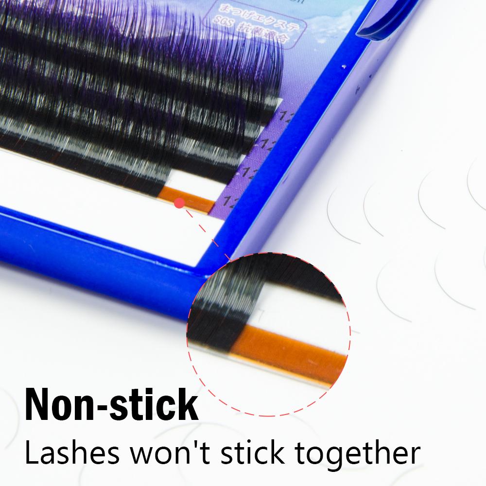 Ombre Eyelash Extension NAGARAKU Ombre Blue Purple Mix 7-15mm 16 Lines Gradient Color