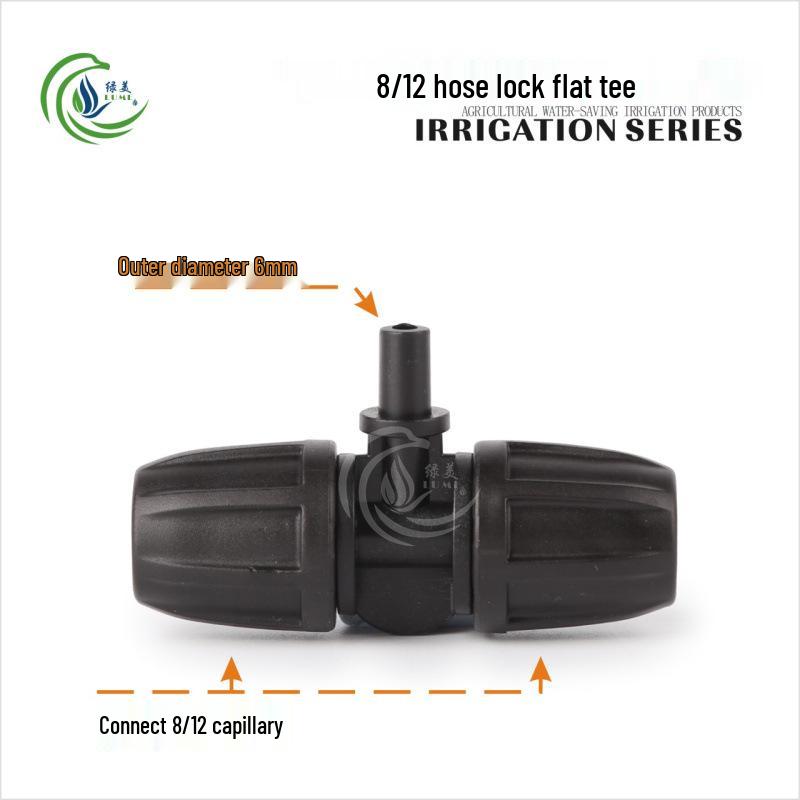 Capillary Fittings Set: 8/12 Straight, Elbow, Tee, 9/12 Connector, Garden Irrigation Auto-Watering