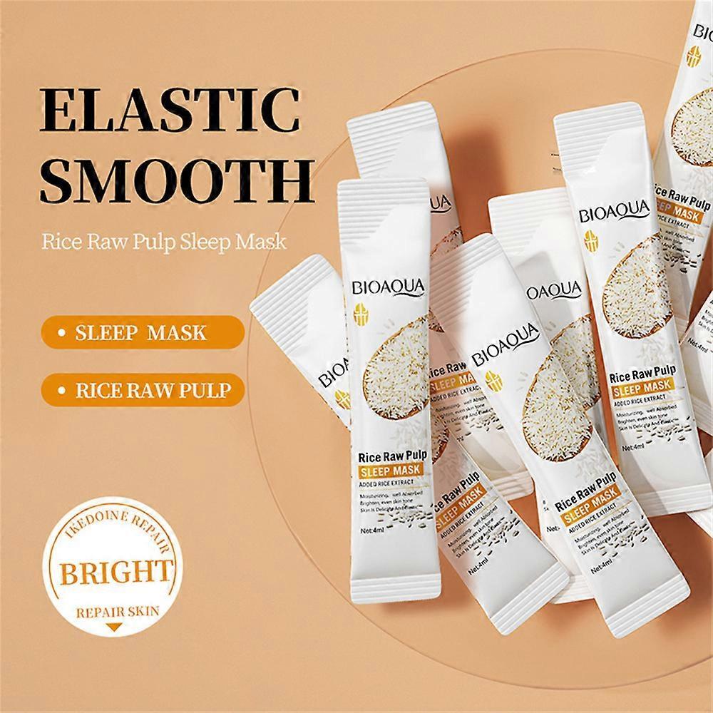 BIOAOUA Sleep Mask Rice Hydrating Moisturizing Wash-Free Mask Portable One Bag