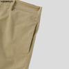INCERUN Herren Reißverschluss Taille Textur Hausparty Clubwear Shorts Eng anliegende Minihose