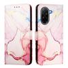 For Xiaomi Poco C71 4G/Redmi A5 4G (171.7mm) Case with Strap Marble Pattern Leather Phone Cover Card Holder