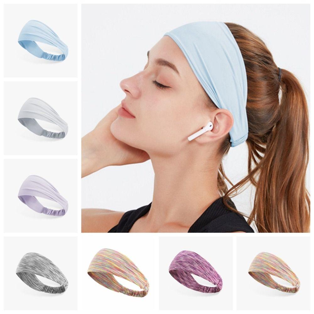Breathable Yoga Sweatband Polyester Fibre/Spandex Yoga Hair Band Yoga Headbands  Riding Bike