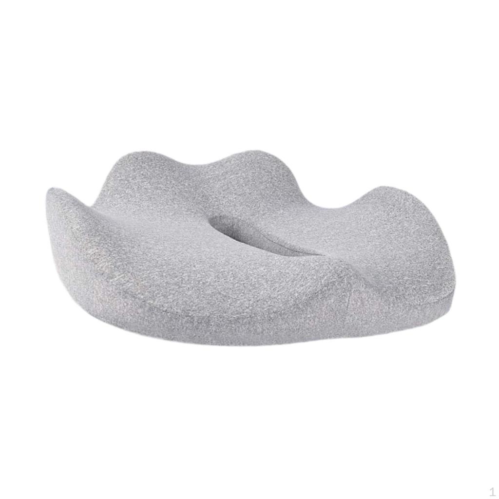 Memory Foam Seat Chair Cushion Donut Pillow Lightweight Portable for Desk Tailbone Support Pad