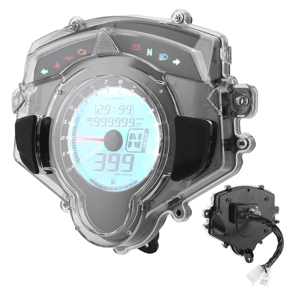 Multifunktions-Motorradinstrument 15000 U/min 7 Farben LCD Digitaler Tacho Drehzahlmesser Passend für Yamaha LC135